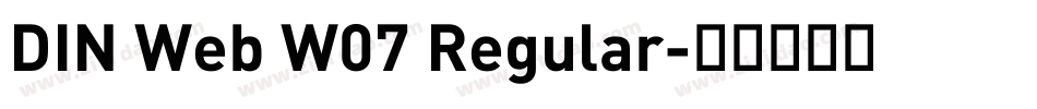 DIN Web W07 Regular字体转换
